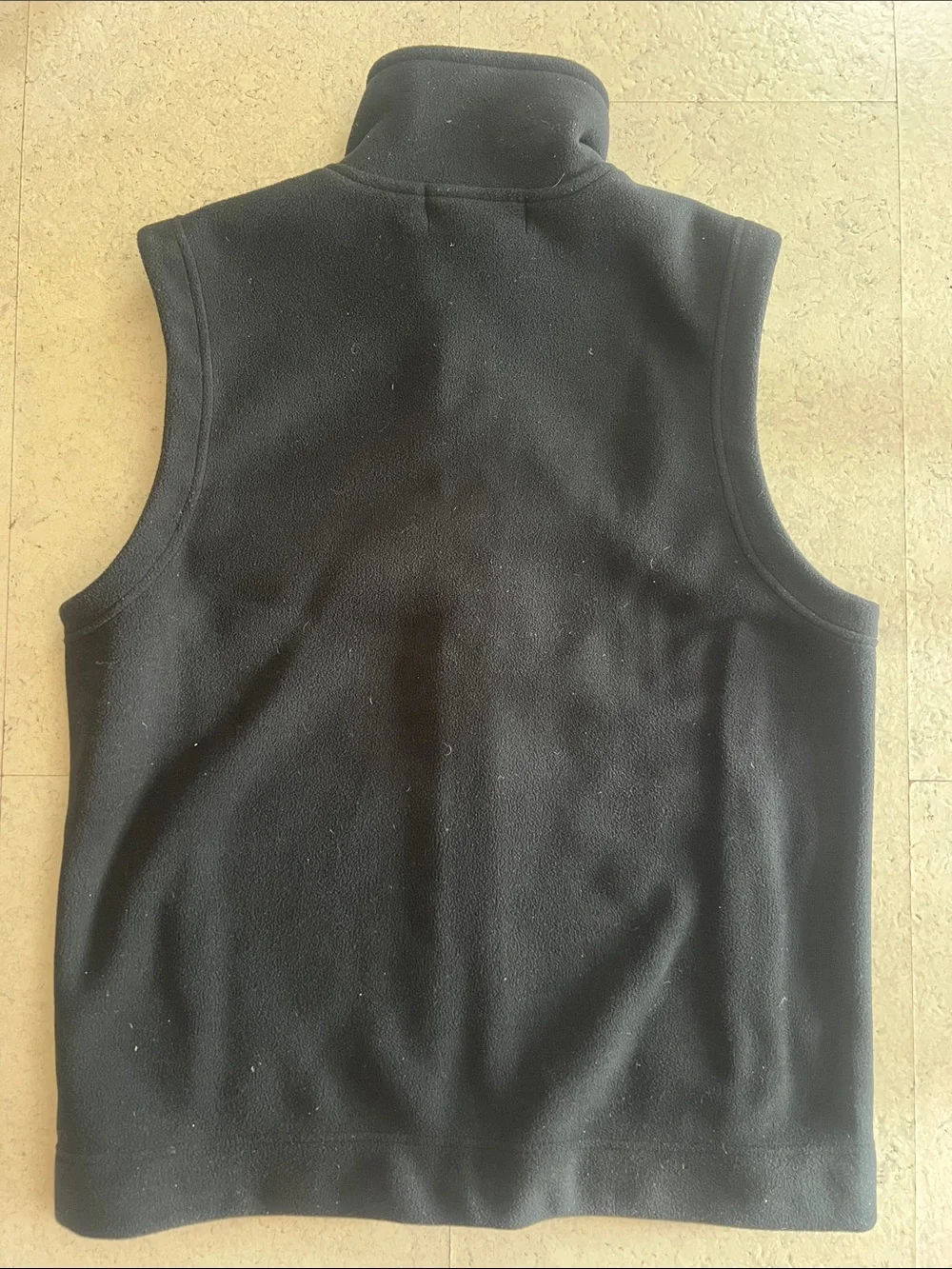 Banana Republic Men's Black Fleece Zip Vest